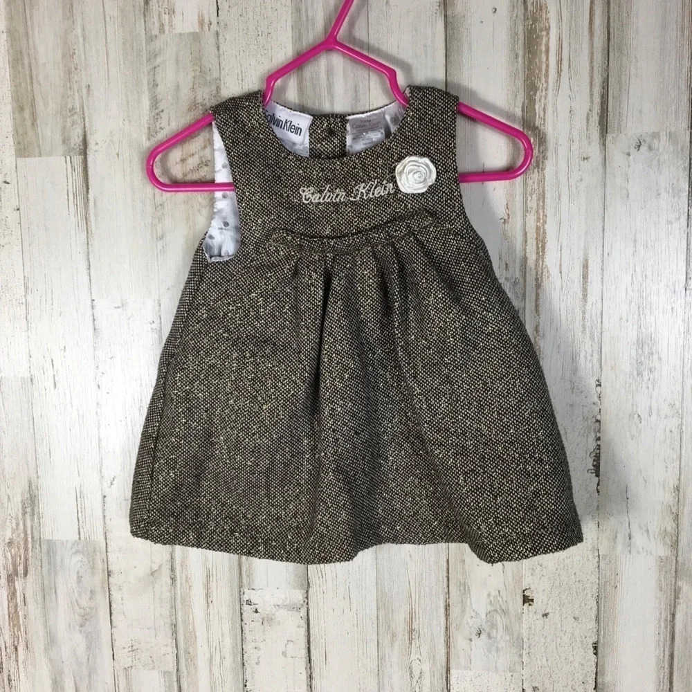 Calvin Klein Embroidered Sleeveless 3m Baby Girls